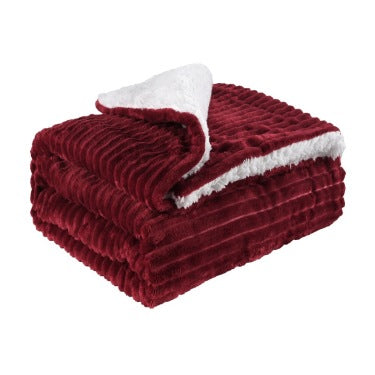 Cozy Fleece Throw Blanket for Couch & Bed
